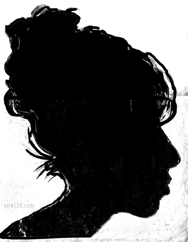 Outline Drawing Black