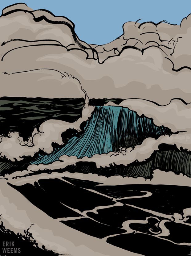 Ocean Dark Swirl